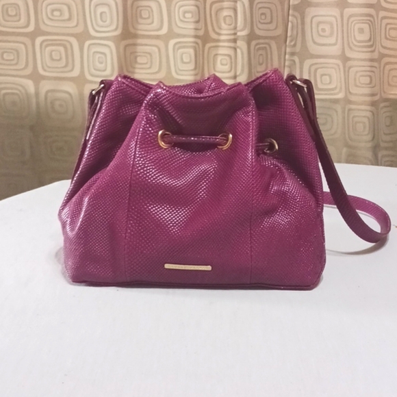Lauren Merkin Patent eather Snake Embossed Shoulder Bag - Picture 3 of 12